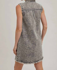 Bluivy - Rustic Denim Mini Dress