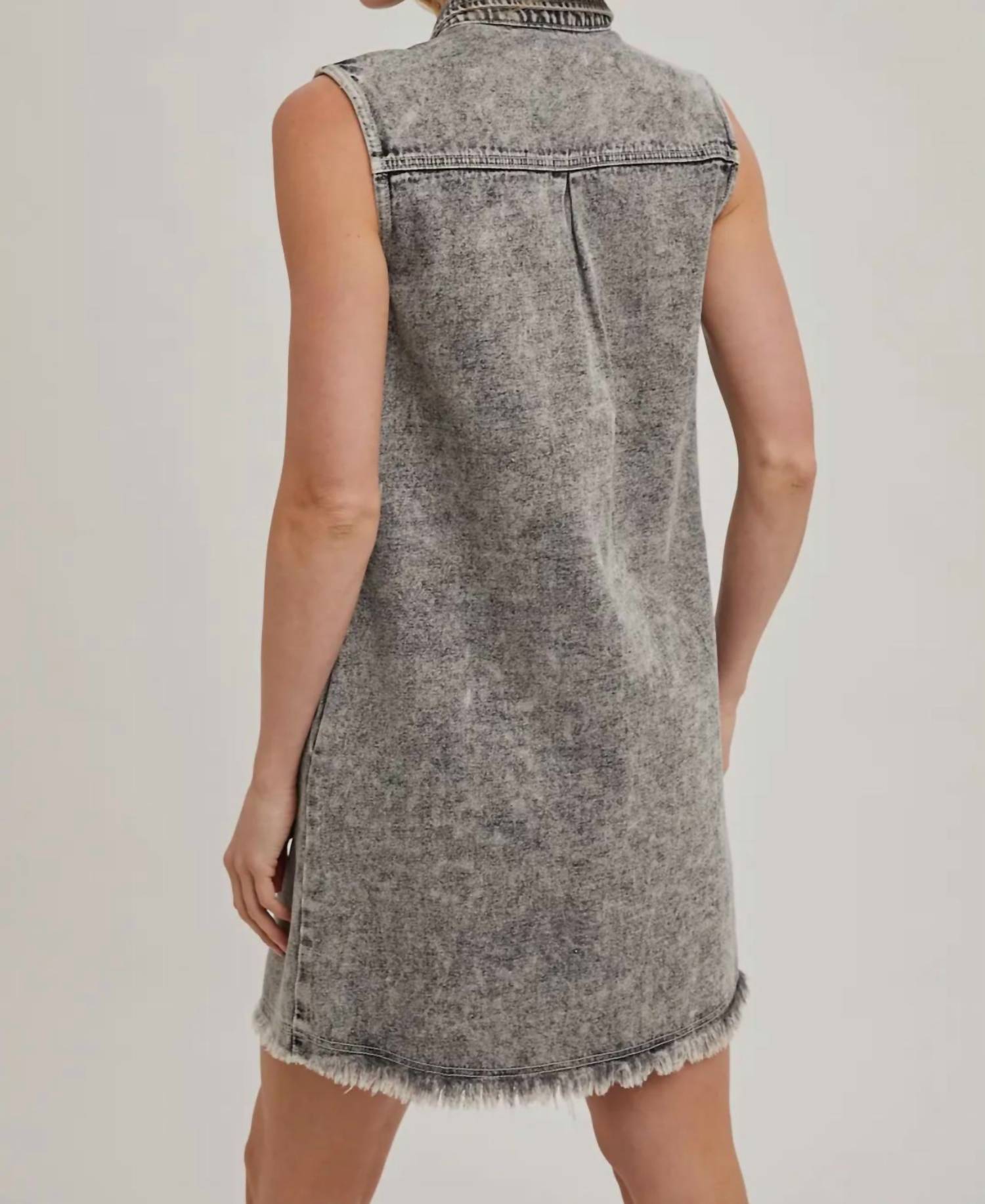 Bluivy - Rustic Denim Mini Dress