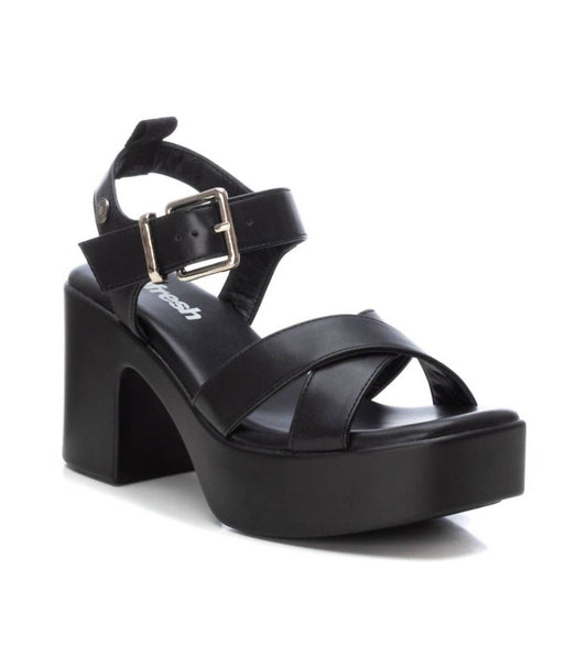 Xti - Women's Leather Heeled Sandals