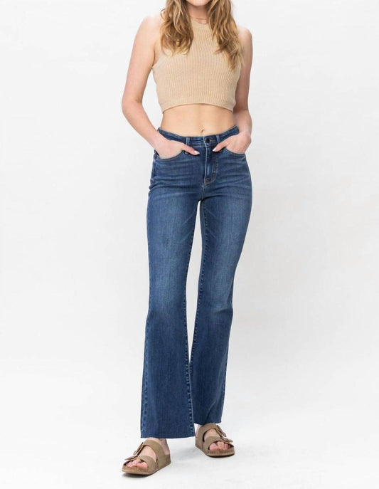 Judy Blue - Mid Rise Cut Hem Bootcut Jeans