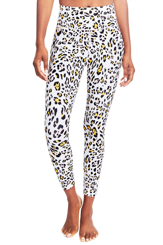 Kensie - Printed Folded Waistband High Rise Length Leggings