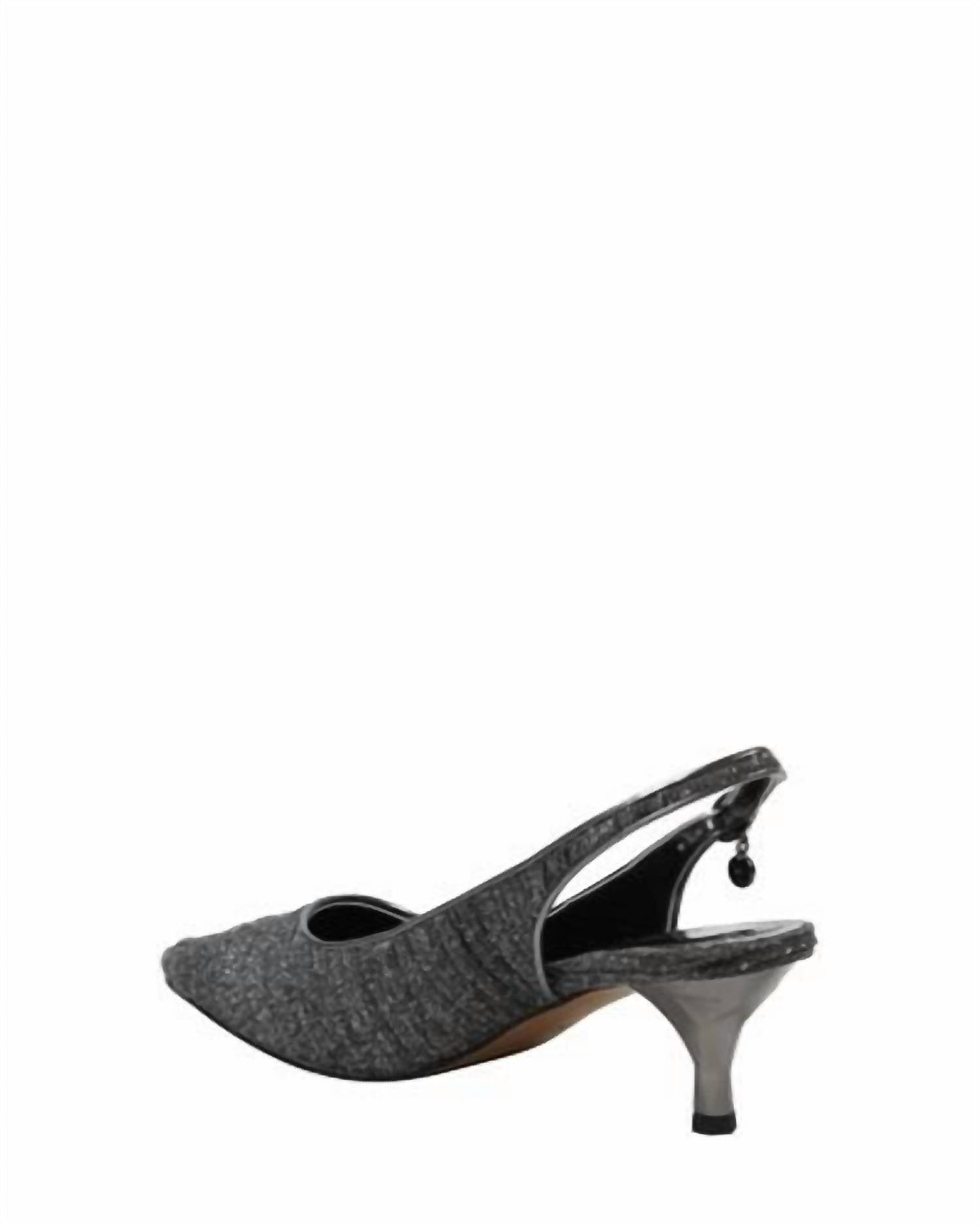 J. Renee Women's Battista Slingback Pump in pewter - women's heels - alternate view