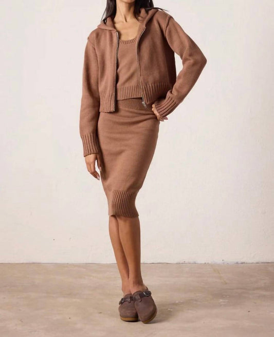 Nsf - Jemma Cotton Knit Sweater Skirt