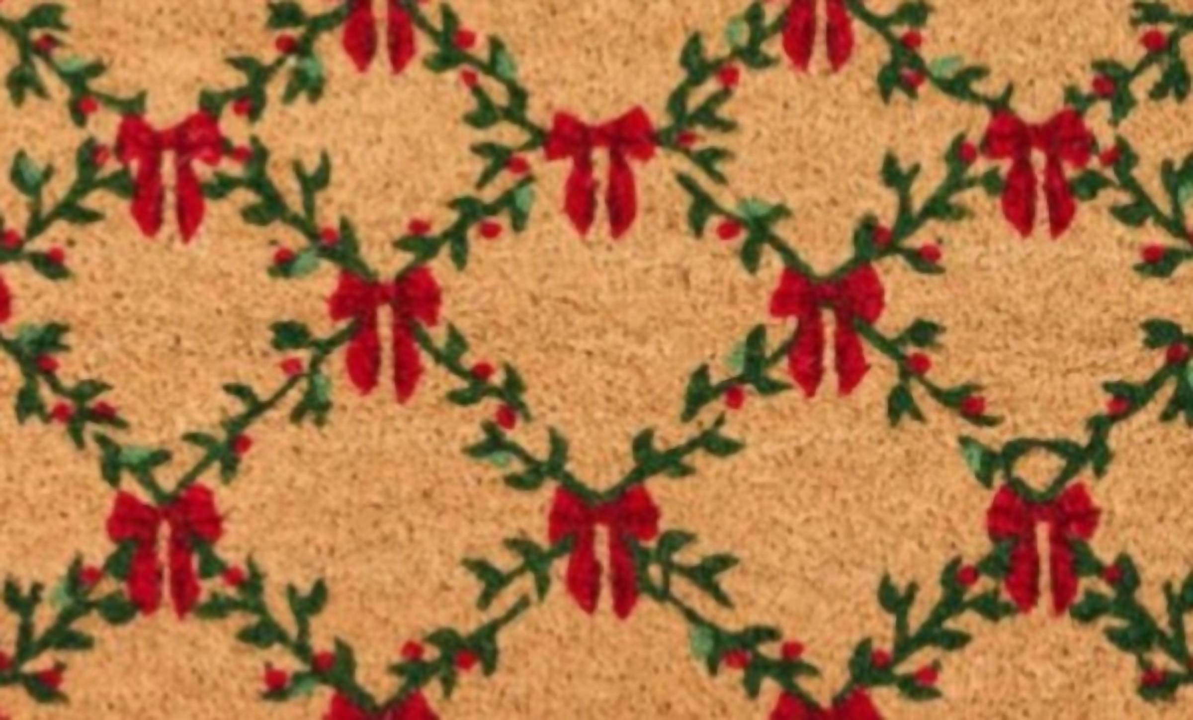 Mary Square - Holiday Trellis Doormat