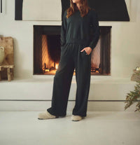 Stateside - Softest Fleece Satin Trimmed Pullover