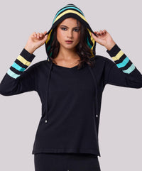 Angel Apparel - Knit Stripe Hoodie