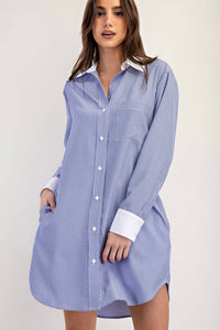Ee:Some - Work to Play Striped Dress