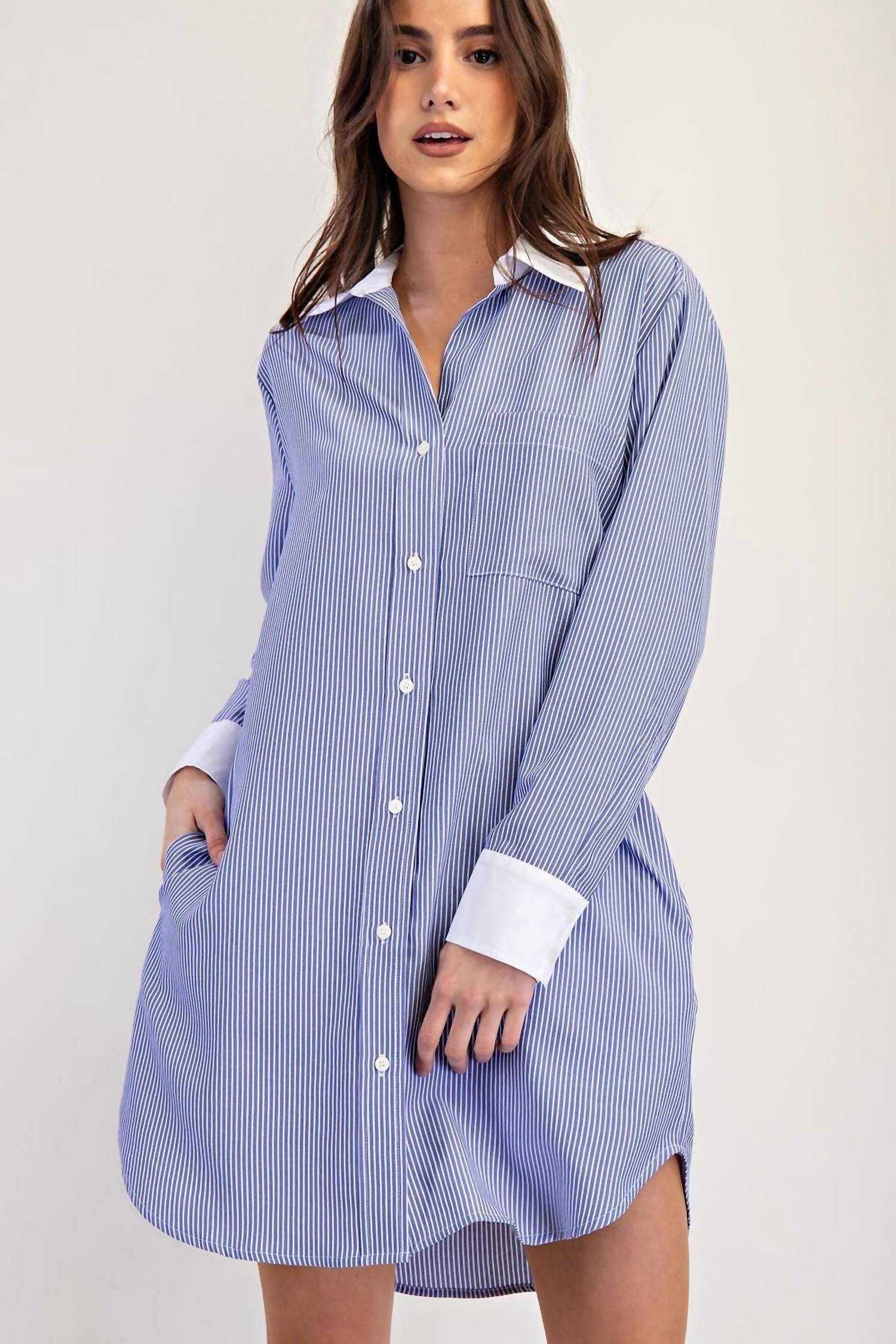 Ee:Some - Work to Play Striped Dress