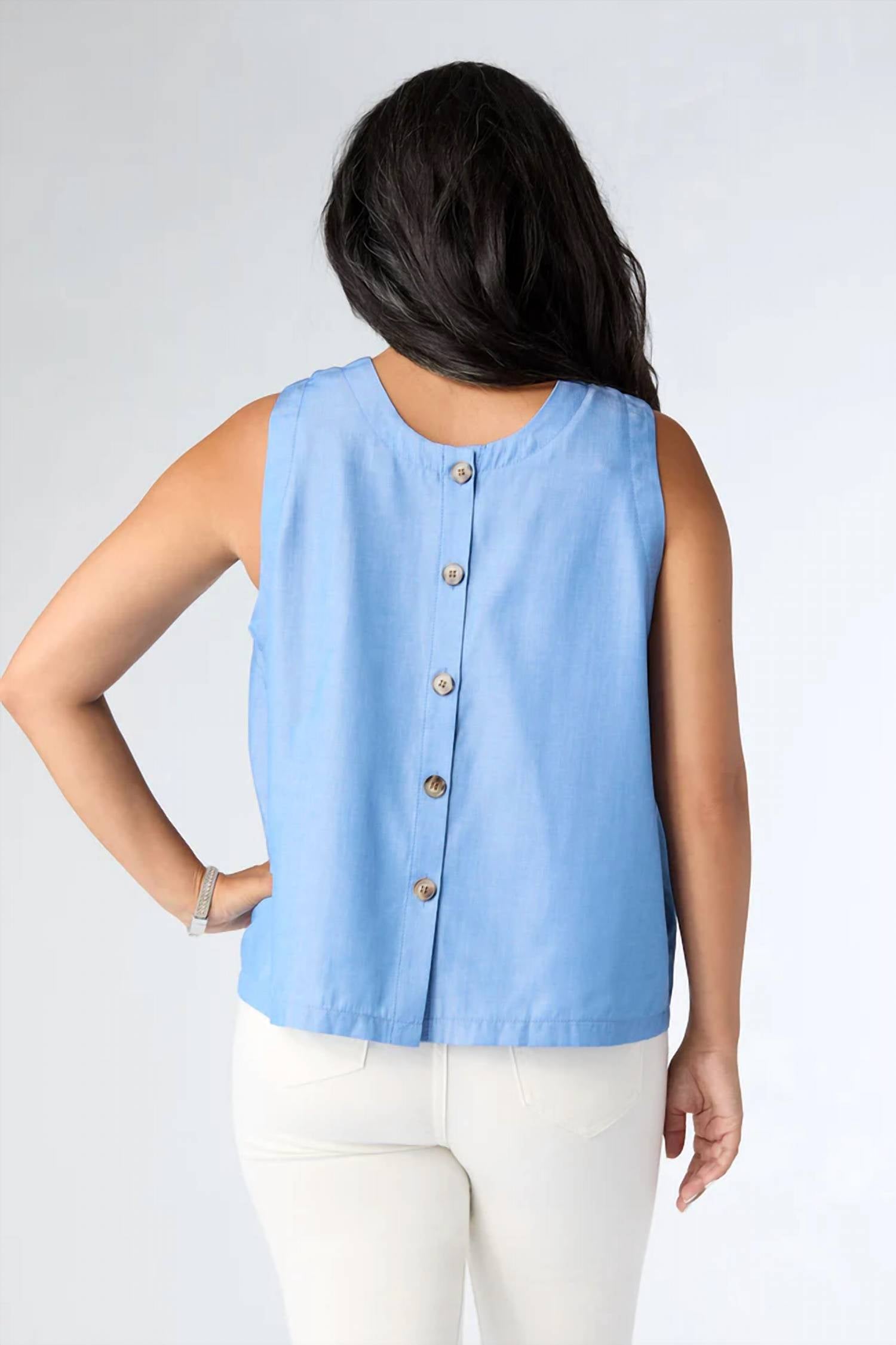 Coco + Carmen - Carey Tank With Button Detail