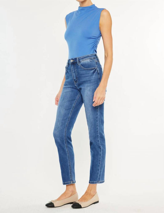 Kancan - Adaline Essentials High Rise Slim Straight Leg Jeans