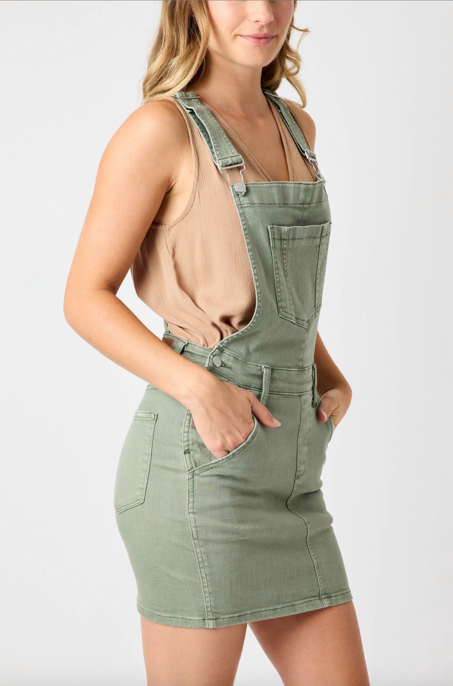Judy Blue - Garment Dyed Overall Skirt