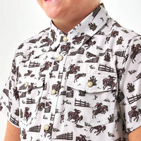 Burlebo - Youth Boys Performance Western Shirt