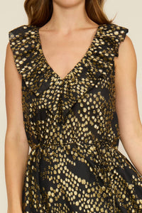 Lucy Paris - Lacey Ruffle Maxi Dress