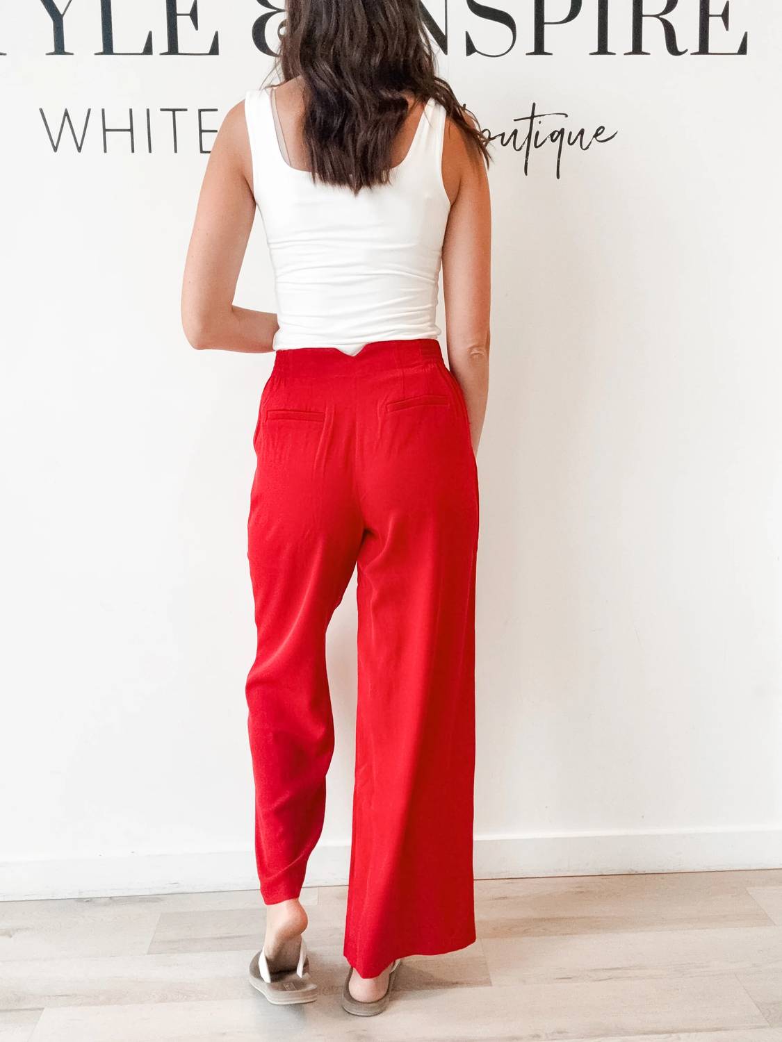Skies Are Blue - Ginnie Luxe Wide Leg Pants