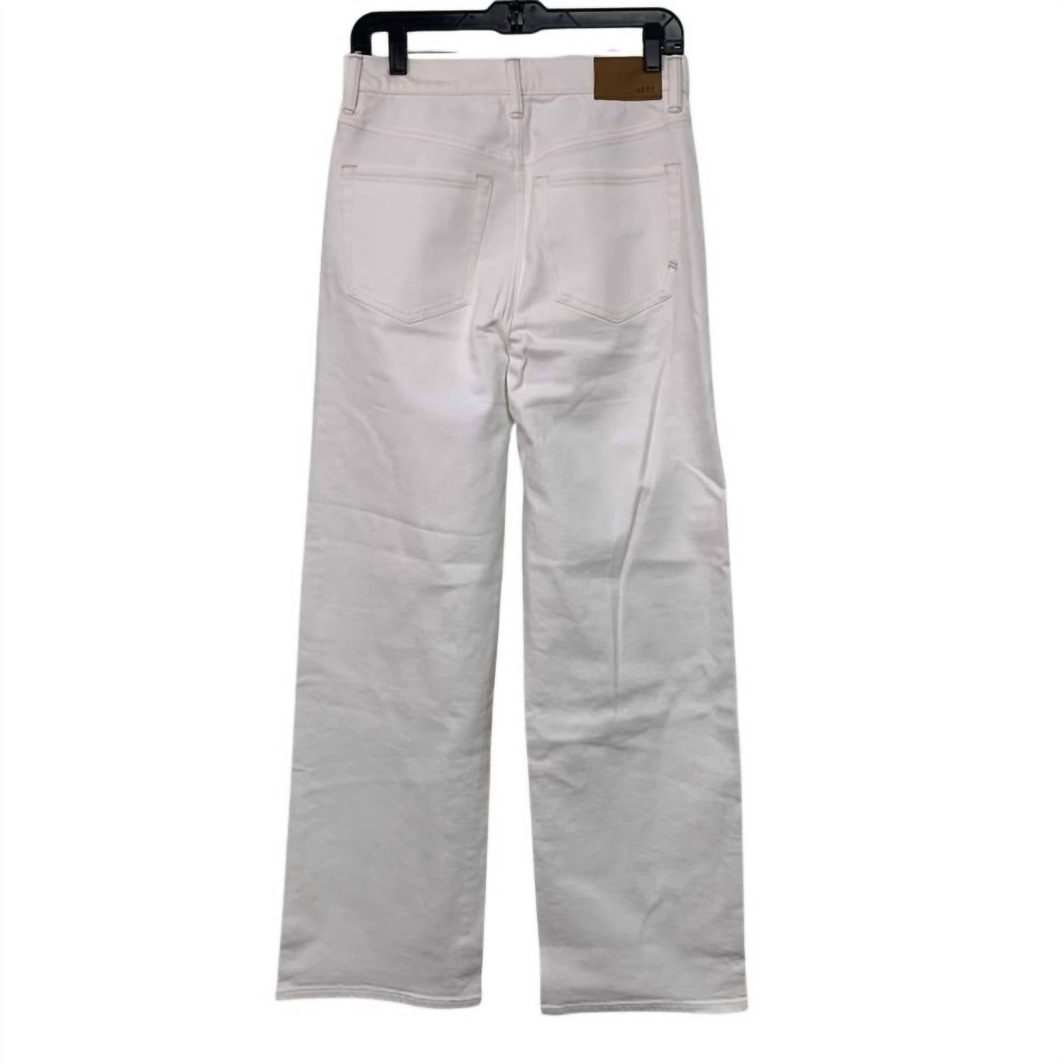 AE77 Women's Stretch Cotton Blend Denim Jeans in white - women's jeans - alternate view