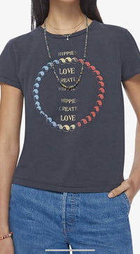 Mother Lil Goodie Goodie Cotton T-shirt in yin yang hippies - women's t-shirt