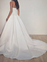 Stella York - Strapless Satin A-Line Wedding Dress