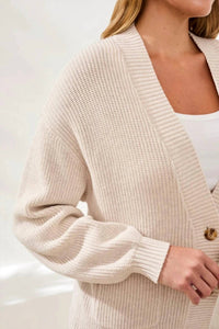 Tribal - Long Sleeve Combed Cotton Cardigan