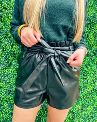 Voy - Faux Leather Shorts