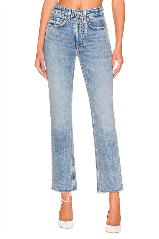 Grlfrnd - Karolina High Rise Straight Crop Jeans