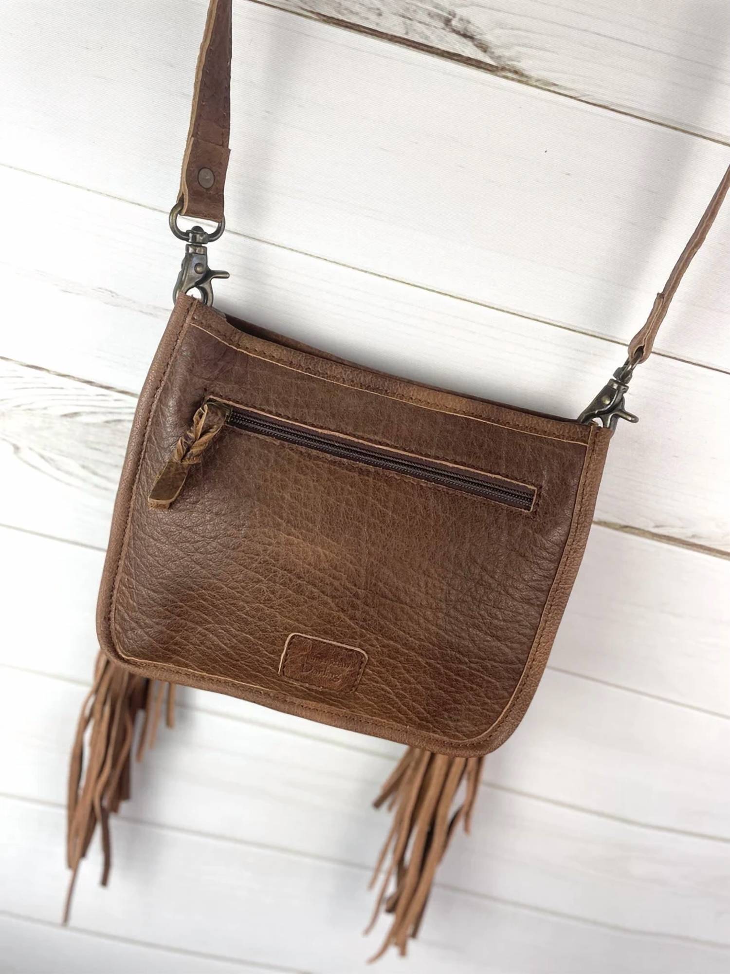American Darling - Women's Hand-tooled Leather Crossbody Bag