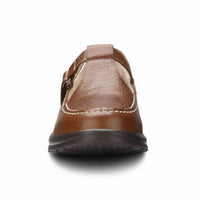 Dr. Comfort Shoes Women's Lulu Diabetic Casual Shoe in chestnut - women's flats - detail view