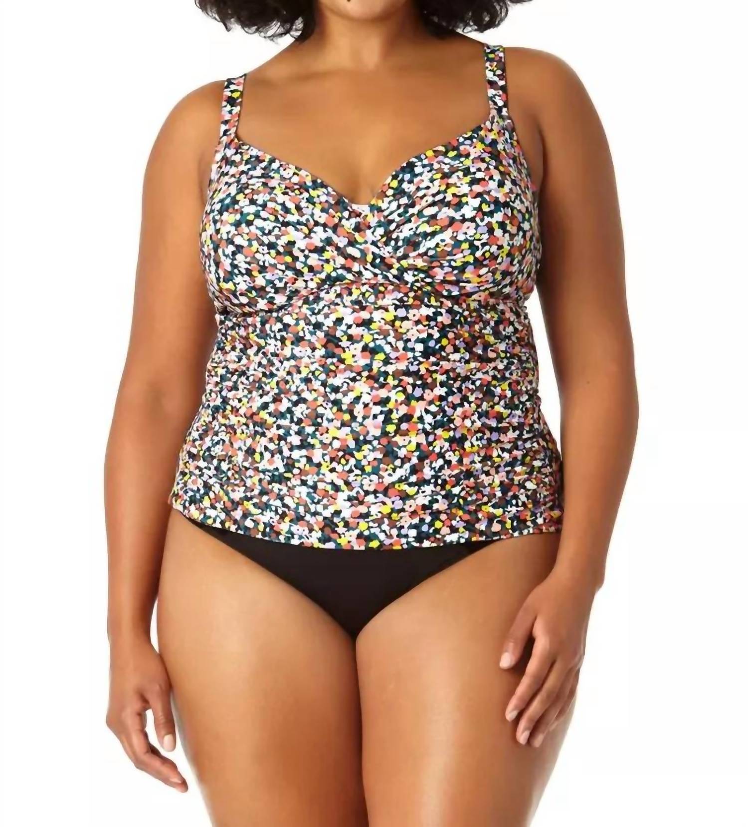 Anne Cole - Twist Front Underwire Tankini Swim Top