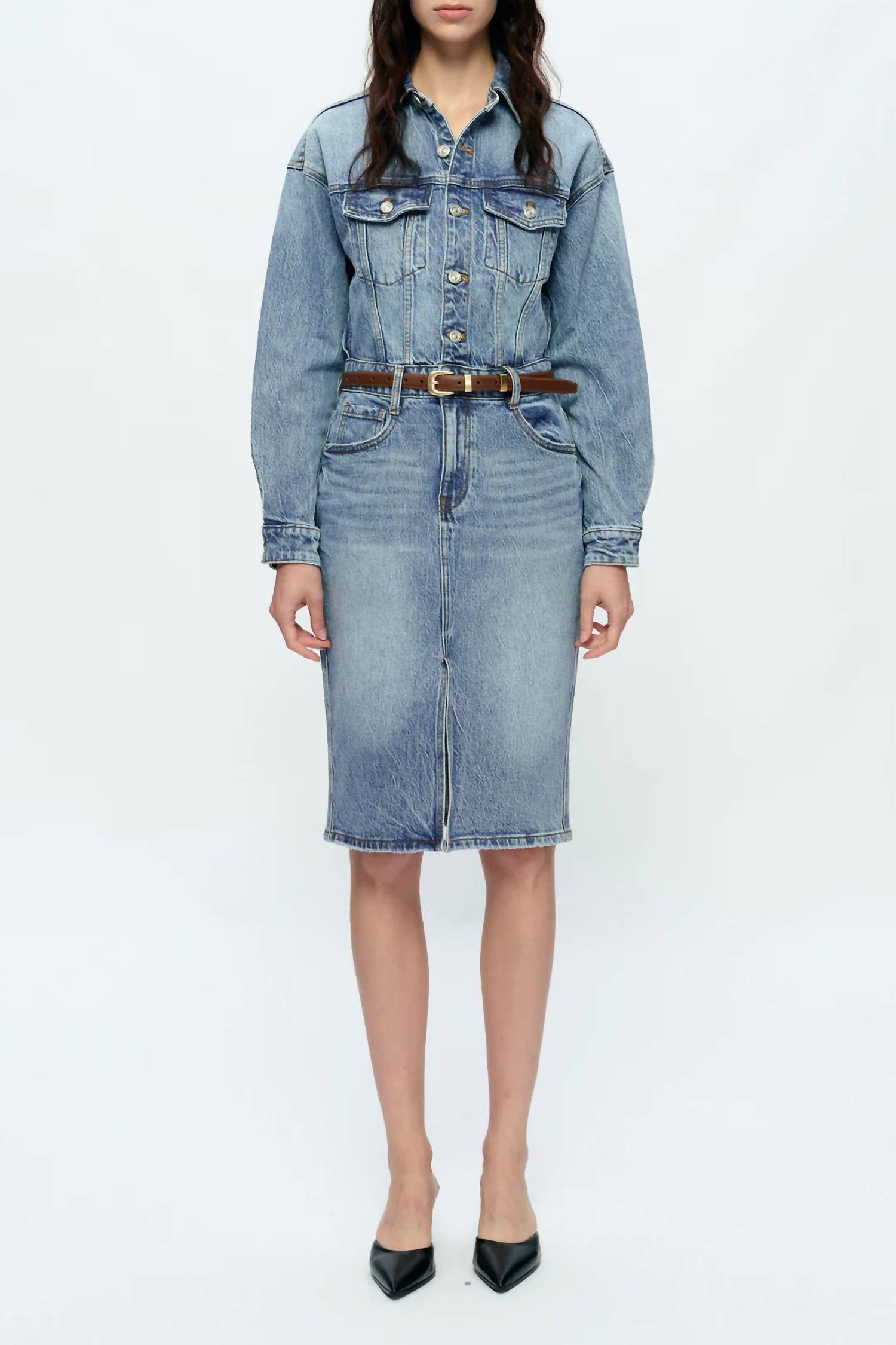 Bayeas - Doris Long Sleeve Denim Dress