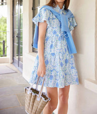 Sail To Sable - Tie Waist Shirt Dress