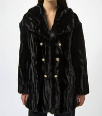 Joseph Ribkoff - Chic Faux Fur Coat