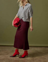 Lilla P - Straight Rib Skirt
