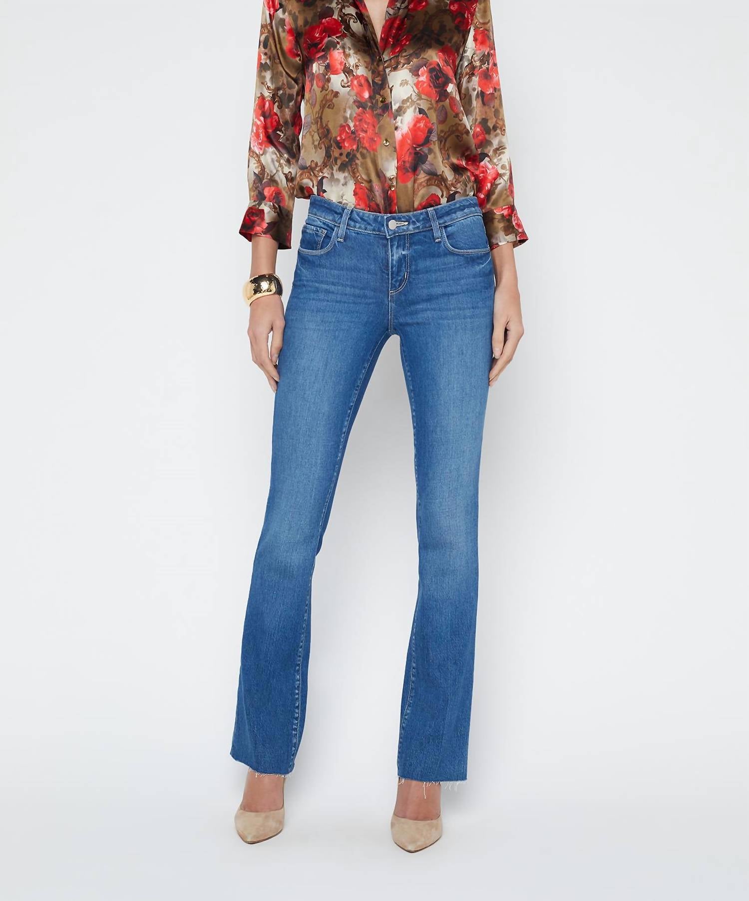L'Agence - Sneeki Low-rise Straight-leg Jean