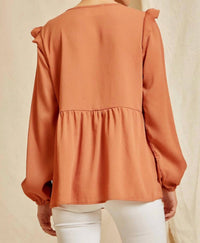 Andree By Unit - Babydoll Embroidered Top