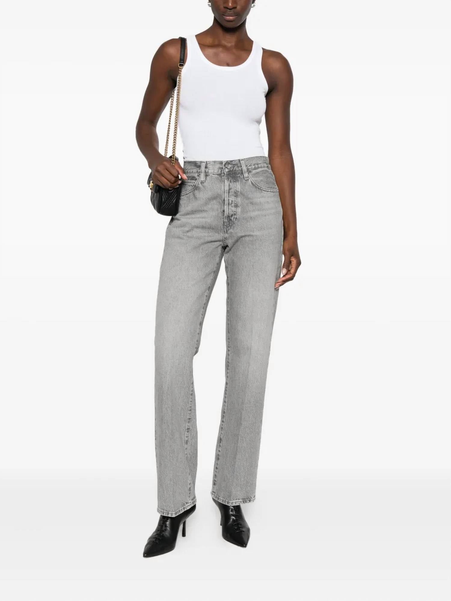Frame - Vertical Straight Leg Jeans