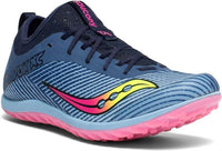 SAUCONY Women's Havok Xc2 Running Shoe in blue citron viz pink - women's shoe - view 4