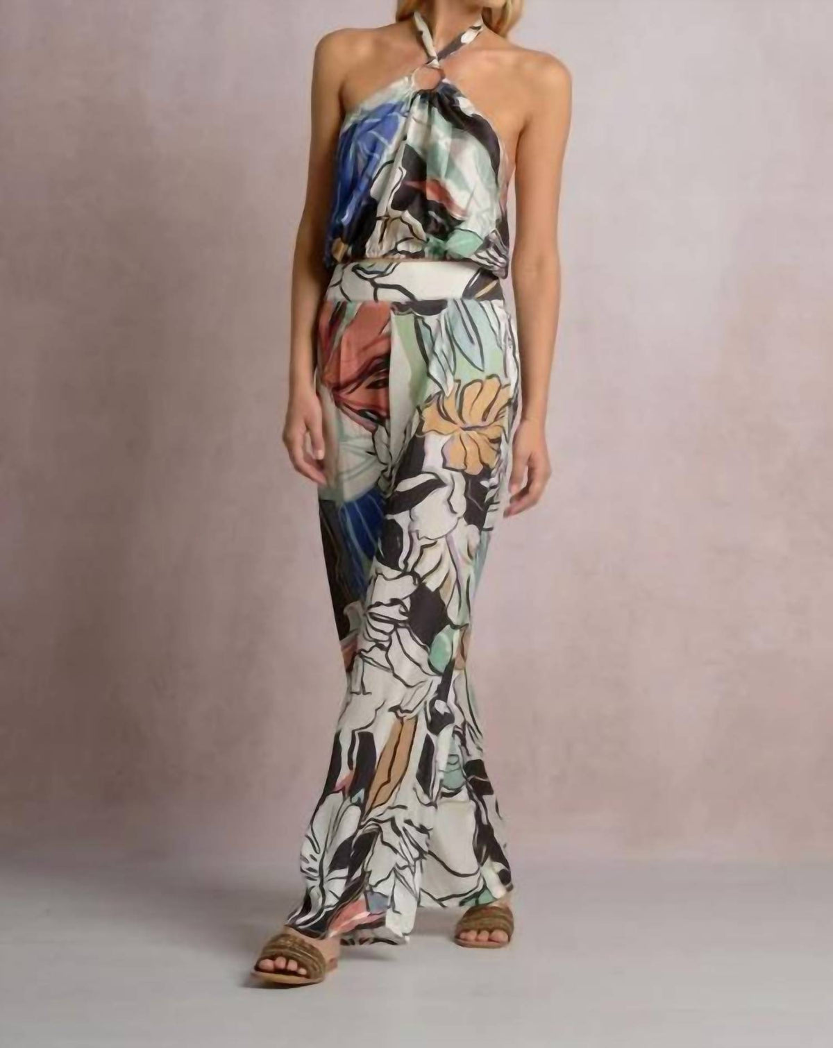 Elan - Women's Botanical Halter Top