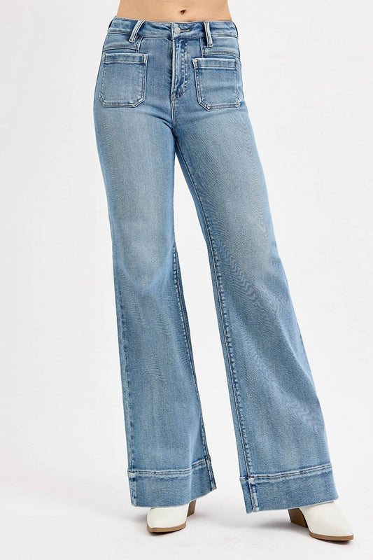 Risen - High Rise Wide Flare Jeans