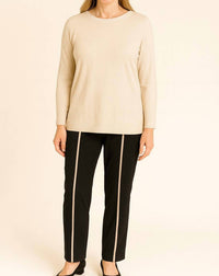 Luukaa - Contrast Stripe Ankle Pants