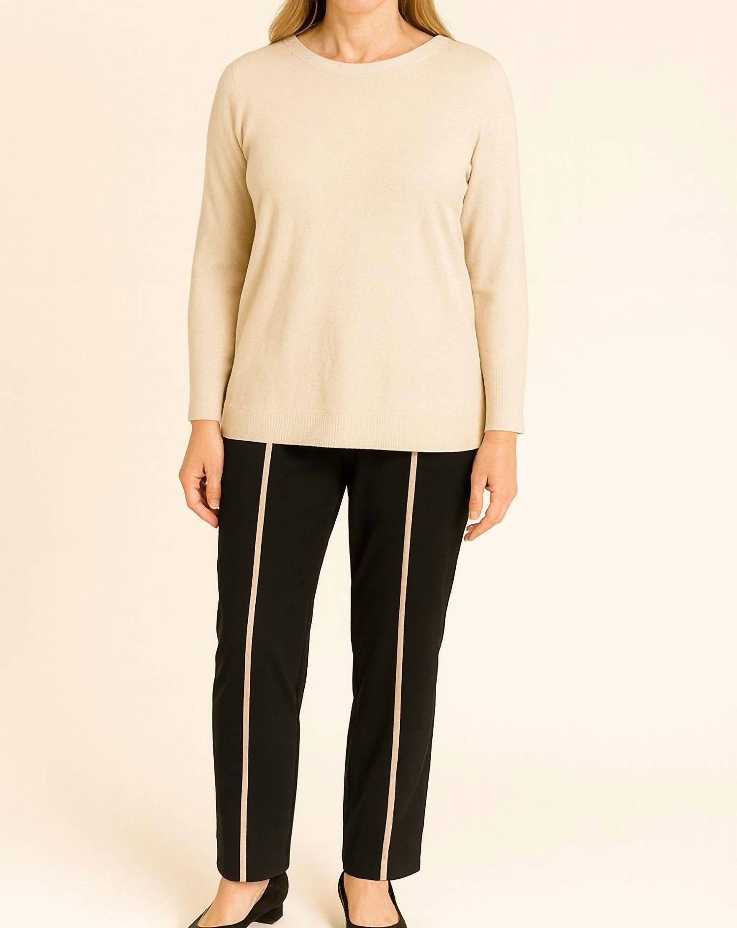 Luukaa - Contrast Stripe Ankle Pants
