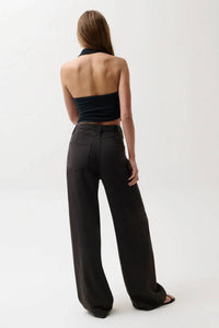 Pistola - Sydney High Rise Linen Bowed Wide Pants