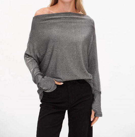 Six/Fifty - The Anywhere Lurex Off The Shoulder Top