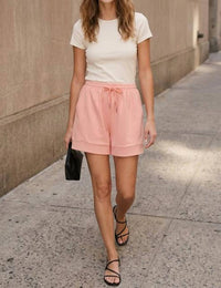 She + Sky - Activewear Drawstring Shorts