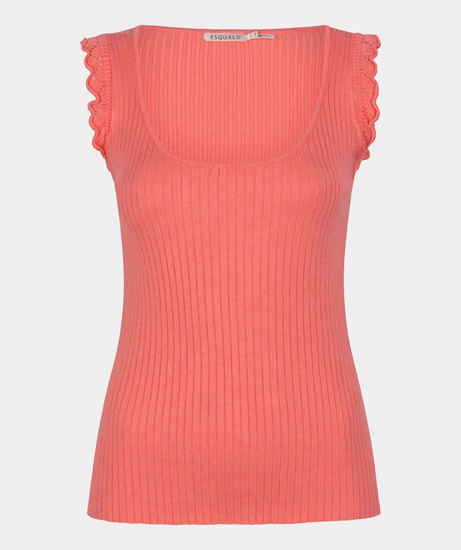 Esqualo - Tina Rib Crochet Top