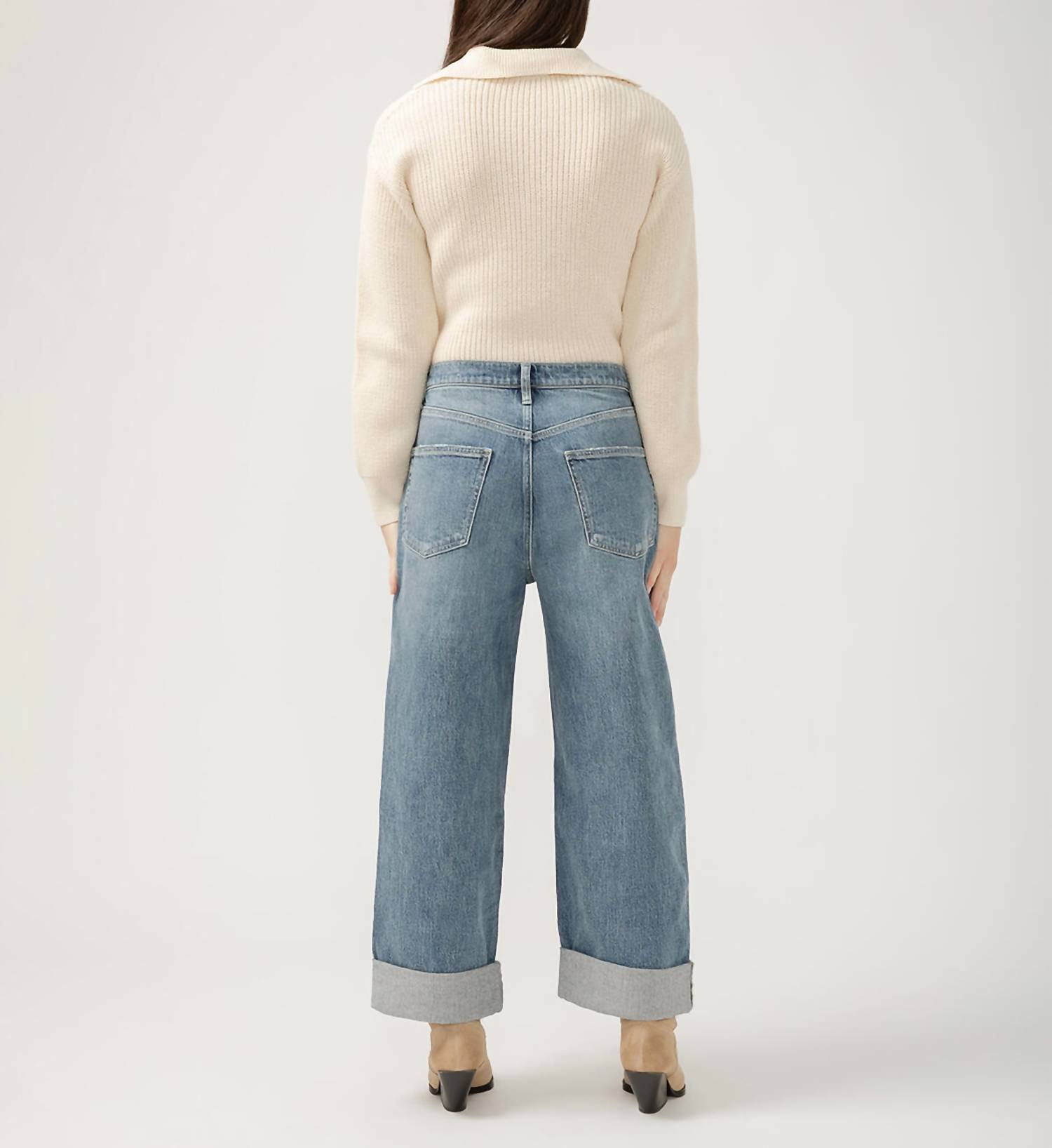 Silver Jeans Co - 90s Baggy Mid Rise Wide Leg Jeans