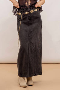 Blu Pepper - Long Pencil Skirt