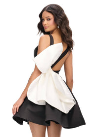 Ashleylauren - Inverted Back Bow Mini Dress