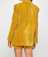 Ellison - Evening Glow Velvet Blazer