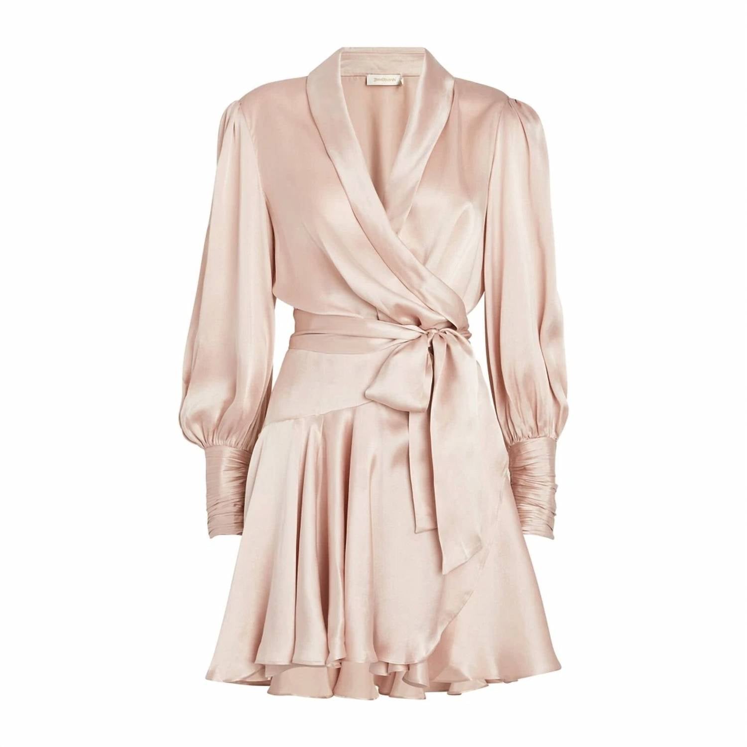 Zimmermann - Silk Wrap Mini Dress