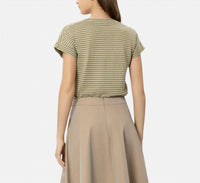 Luisa Cerano - Linen Stripe Short Sleeve T-shirt