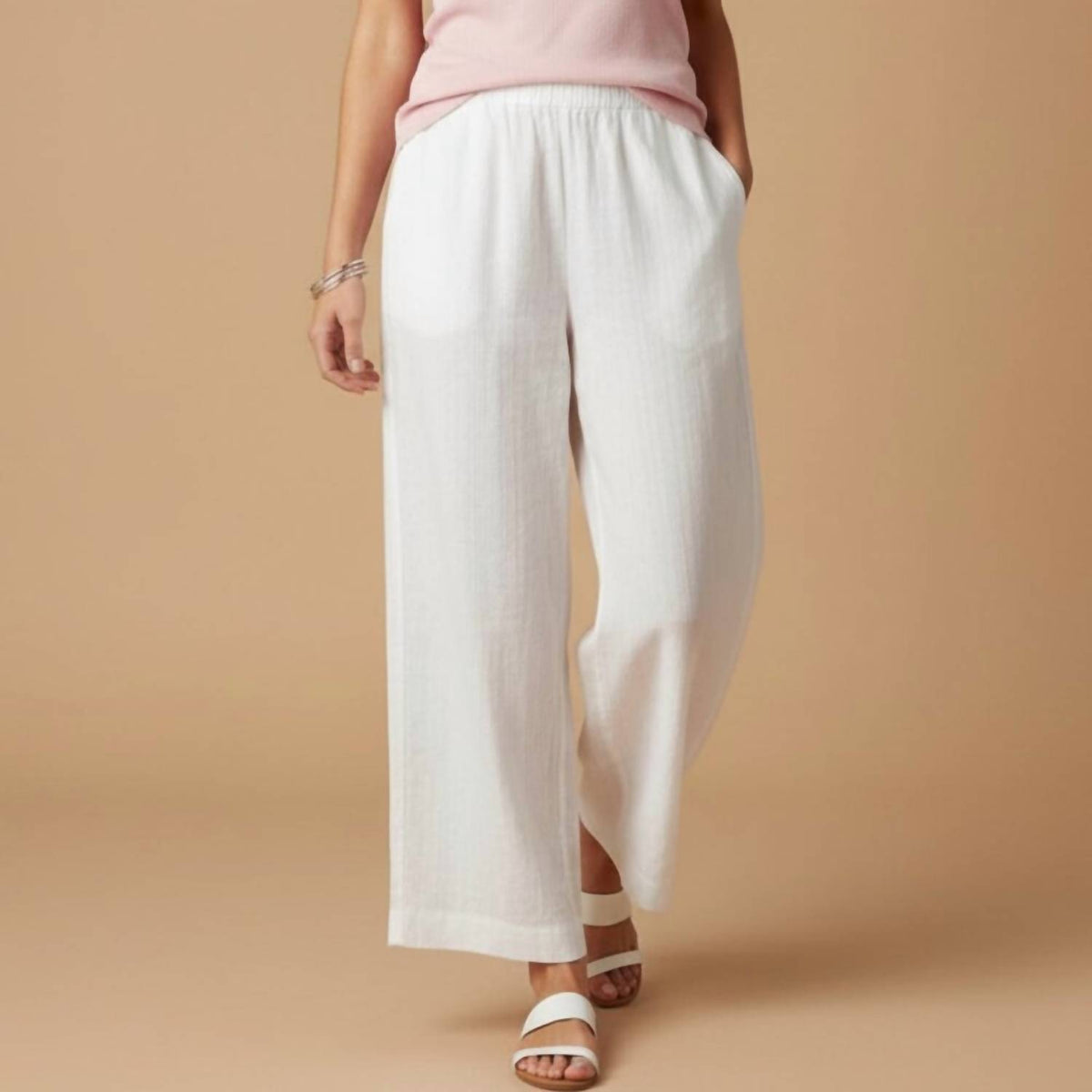 J.Crew - Stripe Cropped Pants